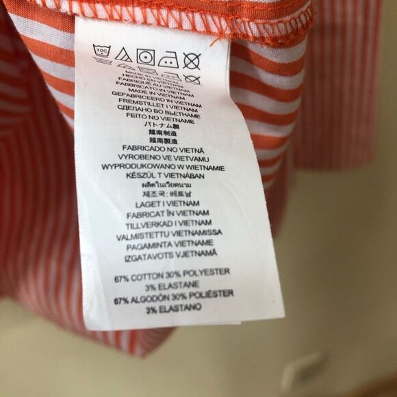 Michael Kors Lace Up Bell Sleeve Striped Top - Picture 5 of 5